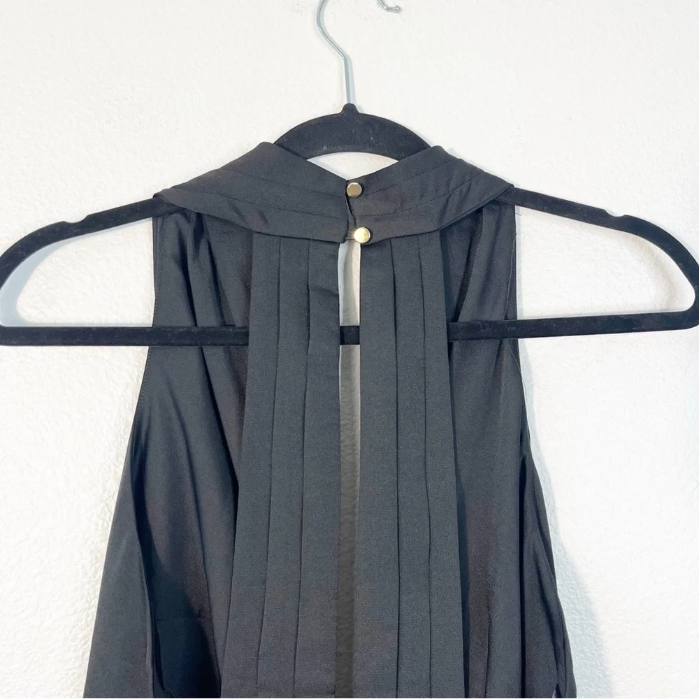 Keepsake The Label Hold Back Maxi Black Dress Size Large Feminine Glam Party